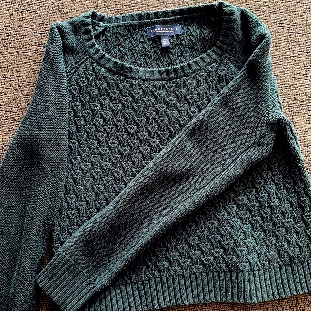 Aeropostale Knit Green Sweater